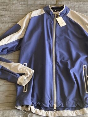 Peter Millar Jacket Navy Blue Crown Sport Zephyr Windbreaker NWT